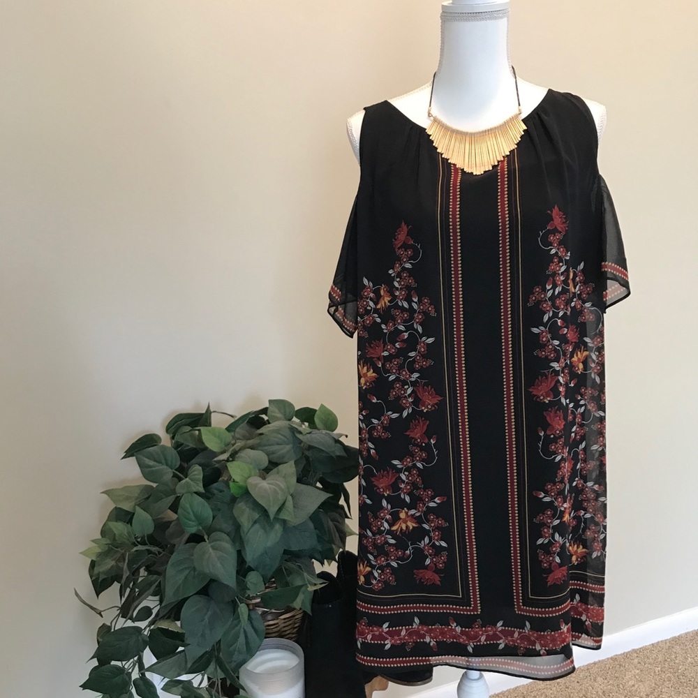 Cute cold shoulder dress